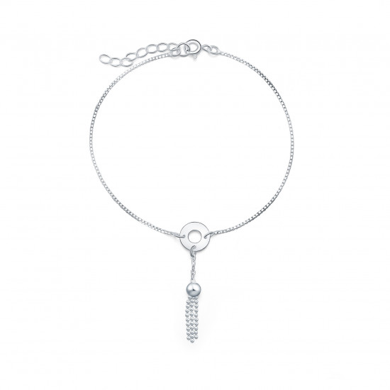 BLUEYES COLLECTION 925 Sterling Silver 7.5" in Bracelet Jewellery Chains  for Women-B1S009